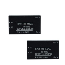 KOOBOOK 2Pcs HLK-PM03 Intelligent Household Switch AC-DC 220V to 3.3V Step Down Buck Isolated Power Supply Module