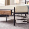 VECELO Full Platform Bed Frame with Wood Headboard/Mattress Foundation/No Box