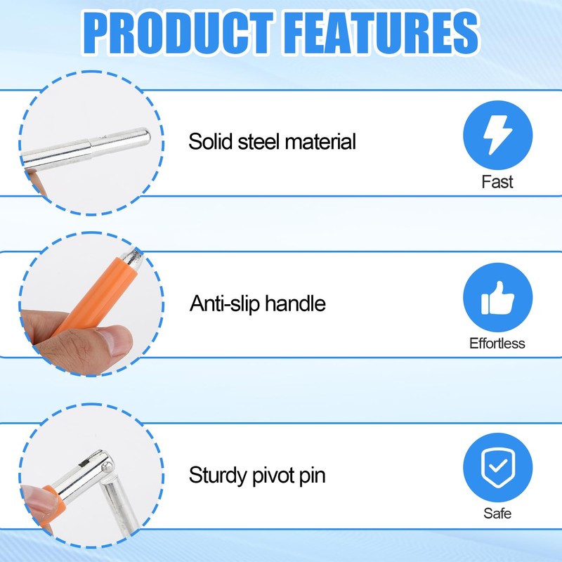 Wire Fence, T Post Clips Tool with Winder 3 Holes