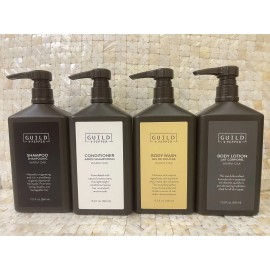 Gilchrist & Soames Guild + Pepper Warm Oak Shampoo, Conditioner, Body Lotion & Body Wash 12.2oz New