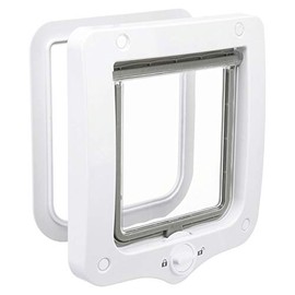 Trixie 2-Way Cat Flap, White, 390 g