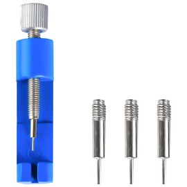Lotsdonxia Portable Watch Link Removal Tool Kit – Durable Aluminium Alloy Watch Strap Adjustment & Repair Tool Extra Pins & Spring Bar Remover (Blue)