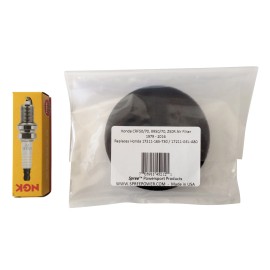 Spree Powersport Products Air Filter for Honda CRF50 CRF70 XR50 XR70 Z50 17211-GEL-A80 with SPARK PLUG