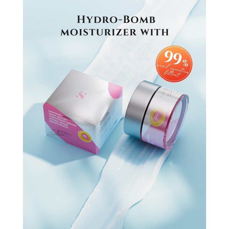 Naculor Snail Mucin 99% Face Moisturizer, Instant Hydro-Bomb Moisturizer,