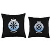 Helen Georgia GA Winter Snowflake Christmas Throw Pillow