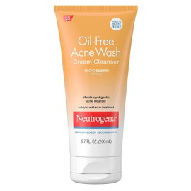 Neutrogena Acne Wash Cream Cleanser 6.7 Ounce (200ml) (Pack of 3)