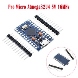 4PCS Pro Micro 32U4 5V 16MHz Bootloadered, USB Development Board Module Micro Development Board Microcontroller, Micro USB Development Board Module Microcontroller for Arduino