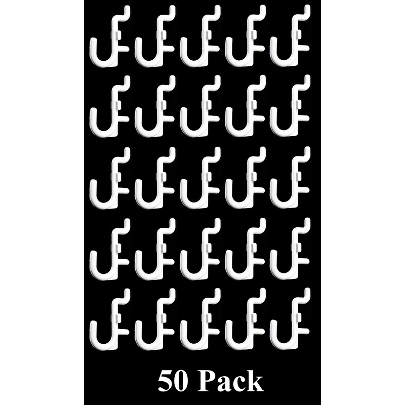 JSP Manufacturing Peg Board Non-Locking Plastic J Hook Style Hooks