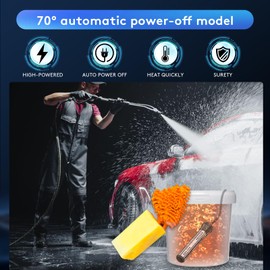 Water Heater,Portable Water Heater and Immersion Water Heater Switch Control- Dry Burn Protection for Bucket, Basin, Bathtub, Water Trough Heater, 2000W