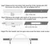 XMHF Invisible Cabinet Handles,Pack of 2 Hidden Concealed Tatami Handles