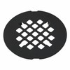 Matte Black Snap-in Shower Drain Cover Replacement, Welsan Stainless Steel