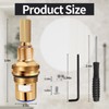 Brass 1-001 & Brass 1-002 Ceramic Valve Set，Replacement Hot Widespread