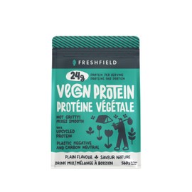Freshfield Vegan Protein Powder, 24g Plant-Based Protein, Upcycled Barley Rice, Smooth, Non-Gritty Texture, Plastic Negative & Carbon Neutral, Plain Flavour, Plant-Based Recyclable Packaging