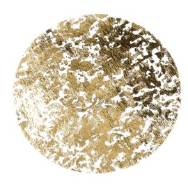 Bojueshaw 16PCS Disposable Gold Foil Placemats Round Metallic Mesh Table Mats for Dinner Parties, Banquets, and Events
