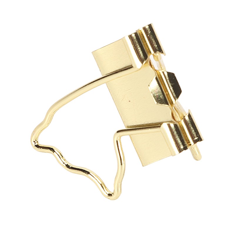 100pcs Binder Clips Strong Clamping Force Rust Prevention Metal Portable