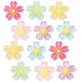 DIFIT Magnetic Whiteboard Magnets for Home, Office, School, Refrigerator, Stationery, Whiteboard, Cherry Blossom, 12pcs