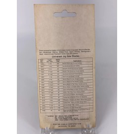PORTER-CABLE Porter Cable Universal Jig Saw Blades 1 Pkg of 5 6 TPI Model 12501 NOS Unopened