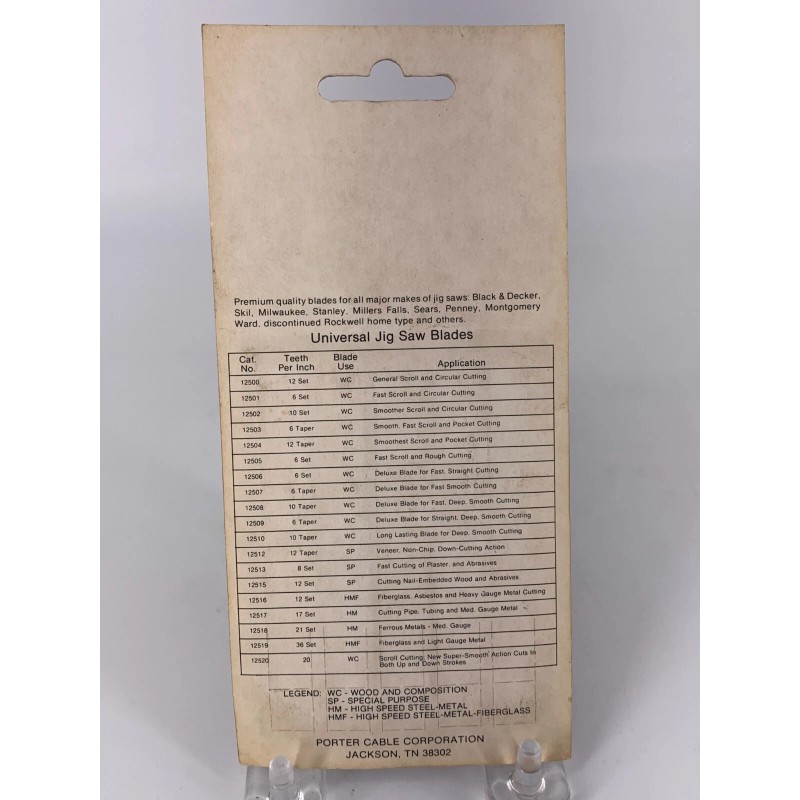 PORTER-CABLE Porter Cable Universal Jig Saw Blades 1 Pkg of