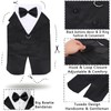 Dog Tuxedo Shirt Formal Suit Bandana Set, Pet Bow Tie