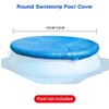 Round Pool Cover Dust Protector for Inflatable Family Pool Waterproof