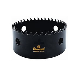 Starrett Tungsten Carbide Tipped Hole Saw CT378, 98mm, Deep Cut for Wood, Concrete & Fibreglass