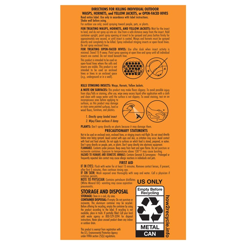 STEM Kills Wasps, Hornets And Yellow Jackets: Plant-Based Active Ingredient