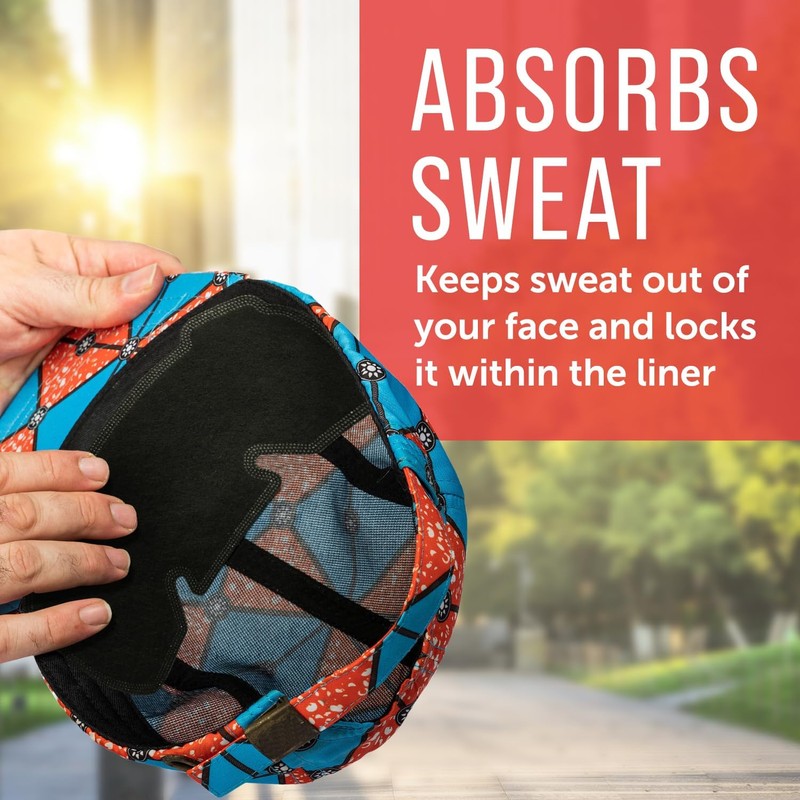 Maplefield Ultra Absorbent 3-Layer Disposable Hat & Helmet Sweat Liner