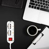 V-TAC 6 Gang Electric Multi Socket with Switch and 1.5m