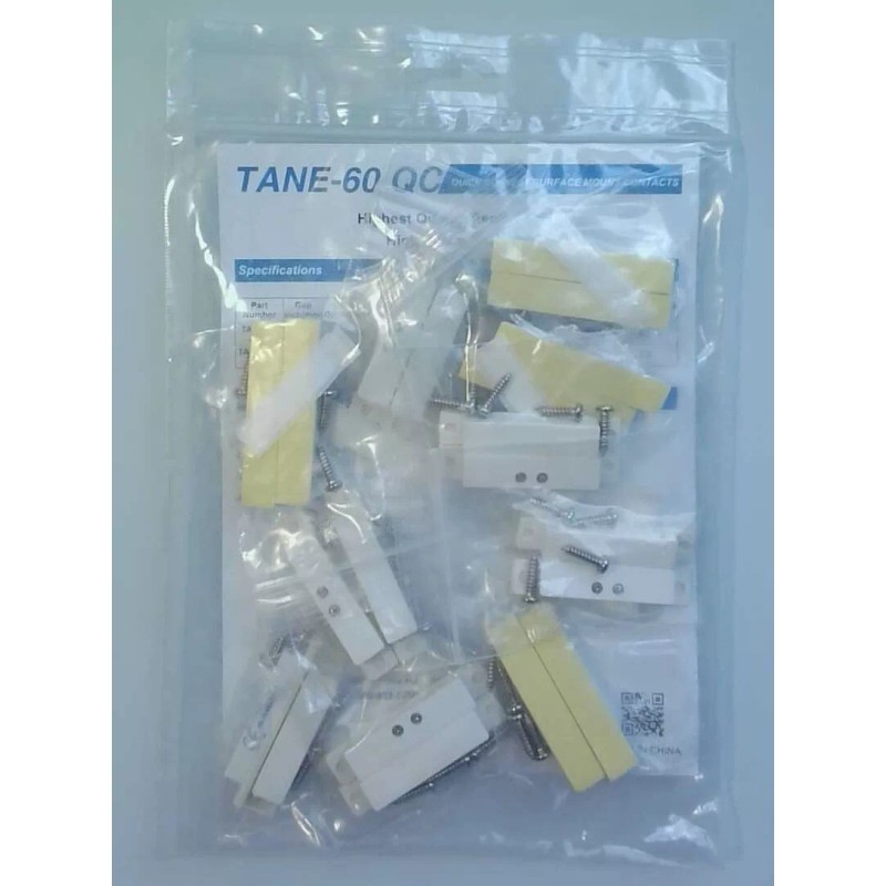 Tane Alarm Products Surface Mount Magnetic Contacts TANE-60 QC White