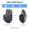 Rapoo MT760 Multi-Device Wireless Mouse, Bluetooth 5.0 and 2.4G Multi-Mode