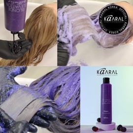 Caral Complementary Color Shampoo Yellow Out 300ml, 1 unit / 카랄 보색샴푸 옐로우 아웃 300ml, 1개