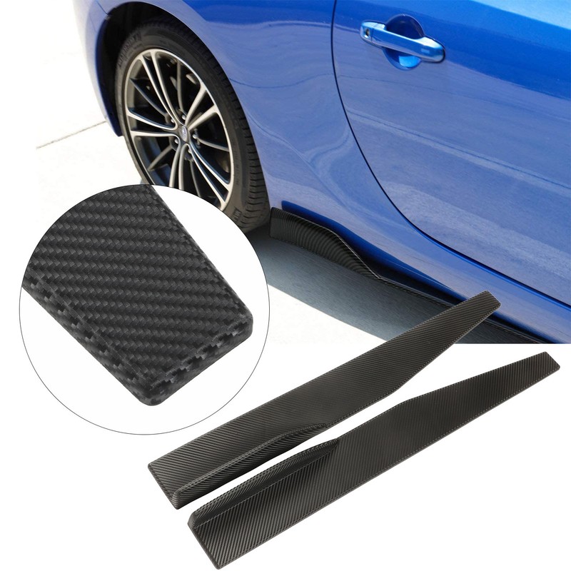 2PCs Side Skirt Winglet Carbon Fiber Style Universal Car Side