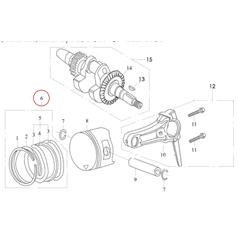 Spare Part Petrol Gasoline Engine Gasket Set Seal Kit for