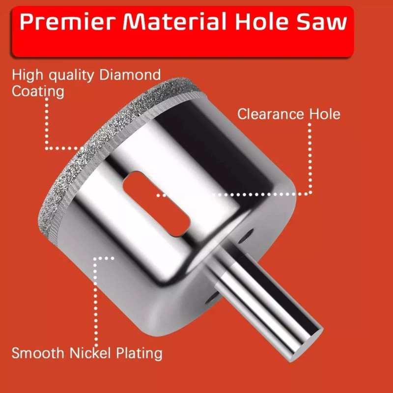 Lovly Kit 16 Brocas De Diamante Con Guía Para Cerámica,