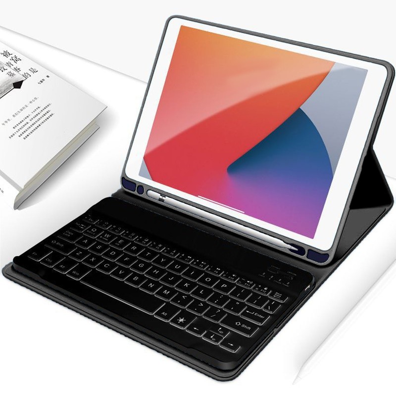 Tablet Keyboard Magnetic Shortcut Keys Kickstand Pencil Holder Precise Case