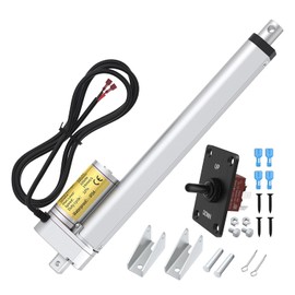 RVMARINEPAT Actuador 12V, Actuador Eléctrico de Alta Velocidad 14 mm/s Actuador Lineal Impermeable 12V 25 cm de Curso 1000N/220lbs para E...