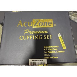 K.S. Choi AcuZone Premium Cupping Set, 17-Cups, Pump, no Extension Tube Made In Korea EUC
