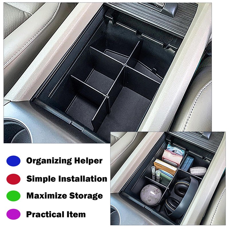 RUNROAD Center Console Organizer Compatible with Honda Pilot (2016-2022)/ Ridgeline