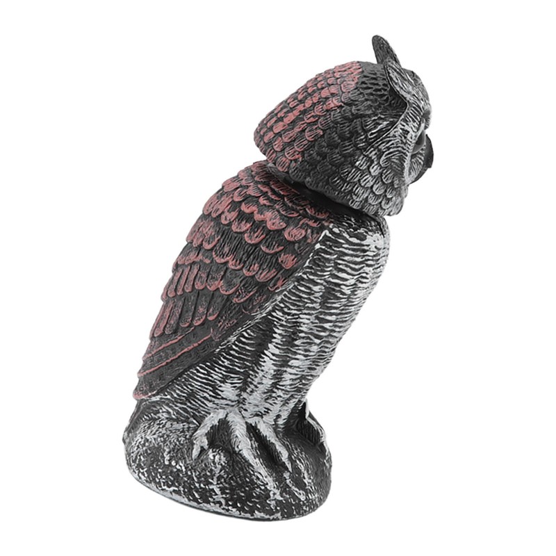Owl Decoy Plastic Striped Small Shakeable Waterproof Vivid Shape Fake