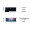 Frame Amo 4x11 White Modern Picture Frame, 1 inch Border,