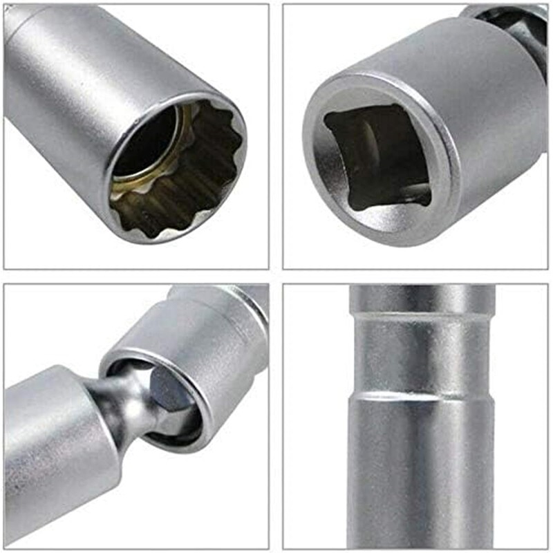 UTMALL 16mm Magnetic Thin Wall Universal Joint Spark Plug Socket