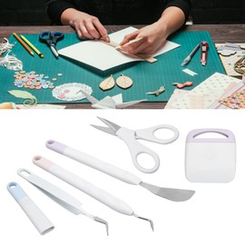 AMONIDA Herramientas De Grabado De Arte Vinílico, 6 Juegos Multiusos De Herramientas De Grabado De Bricolaje para Cortar, Pintar, Hacer Tarjetas De Cumpleaños, Hacer Joyas En Relieve