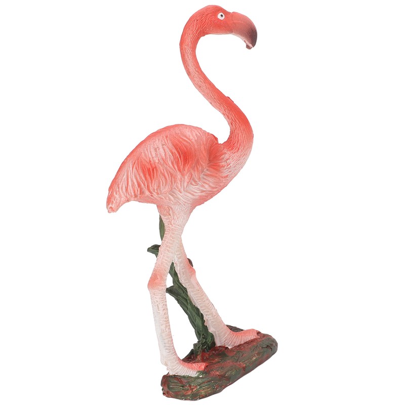 Flamingo Statue Resin Materials Vivid Real Pink Flamingo Ornament for