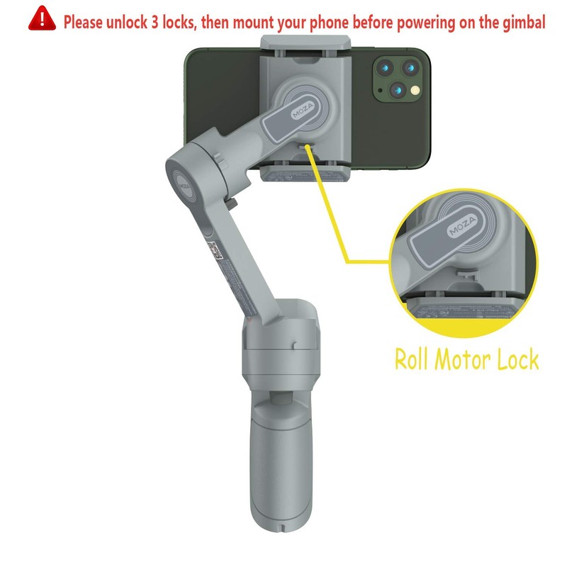 Moza Mini MX Gimbal Stabilizer for 3-Axis Smartphone, Real-time Video