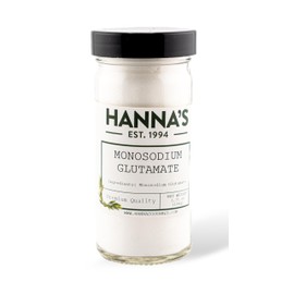 Hanna's Monosodium Glutemate (MSG), Spice, Premium Quality, 4 fl oz Glass Jar
