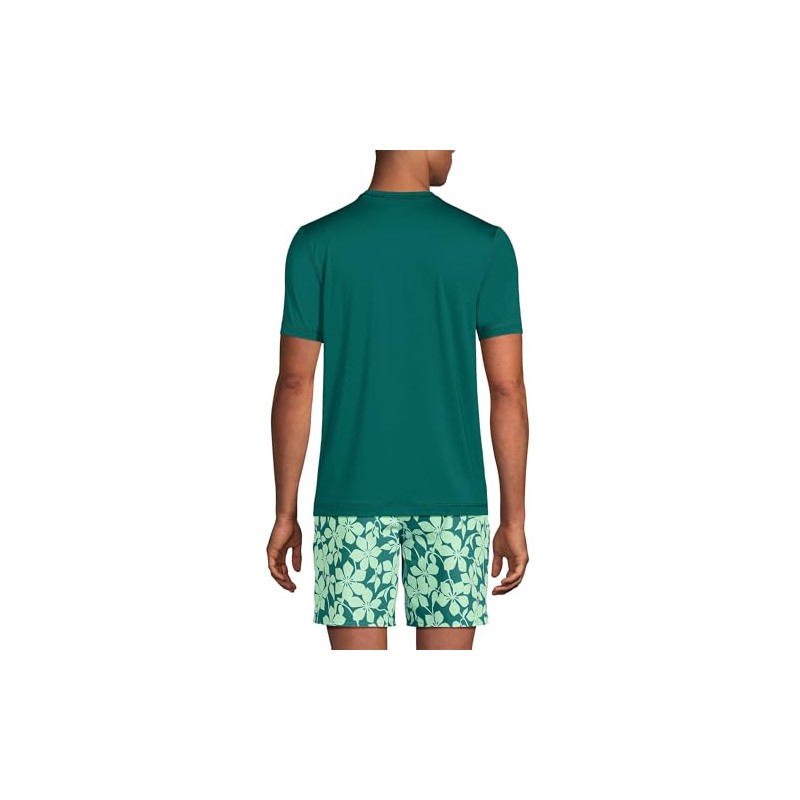 Lands' End Mens SPF Short Sleeve Cooling Tee Soft Jade