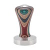 Colorful Wood Coffee Flat Tamper Stainless Steel Base Powder Hammer
