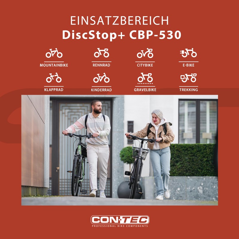 CONTEC DiscStop+ CBP-530 Organic Bicycle Disc Brake Pads Fits Many