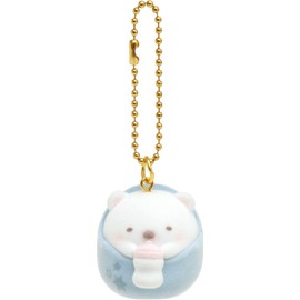 San-x AB12101 Sumikko Gurashi "Sumikko Baby" Petit Sumikko Key Holder, Shirokuma