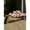 Gemmia Miniature Fairy Garden Pig Figurines- Toilet Thinking Pig (PVC